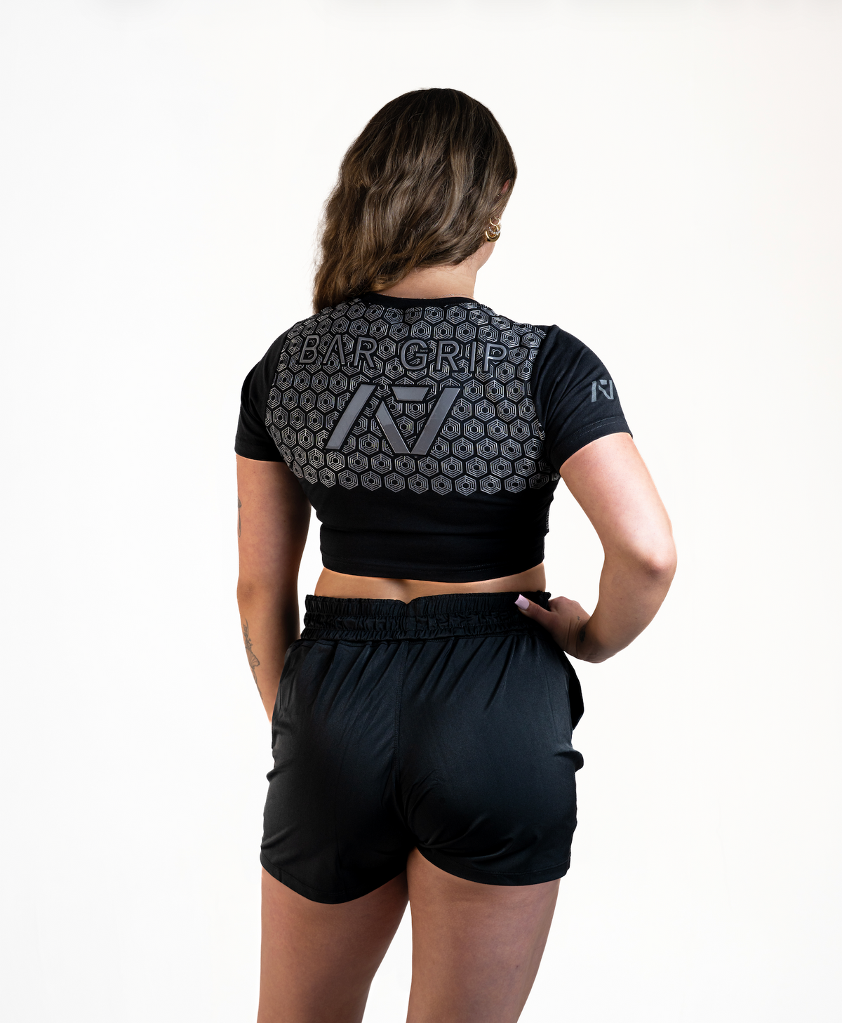HS Low Bar True-Fit Women's Bar Grip Crop - Shadow Stone