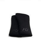 Flat lay of A7 Hourglass Knee Sleeves – Stealth pair, illustrating hourglass design.